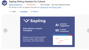 Sapling Outlook Grammar Checker