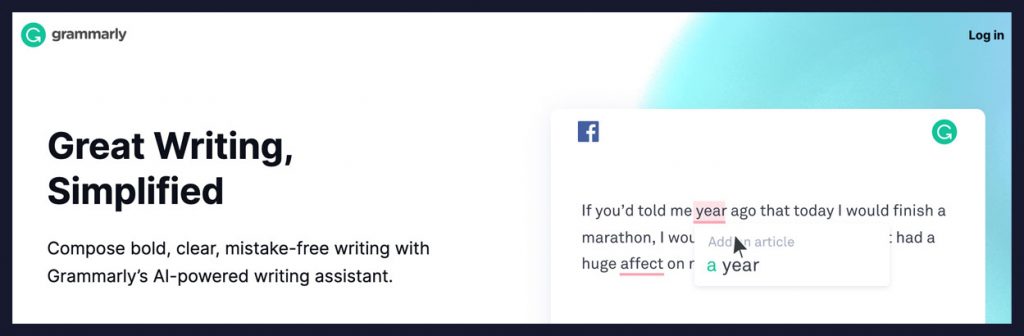 Grammarly WordPress grammar checker